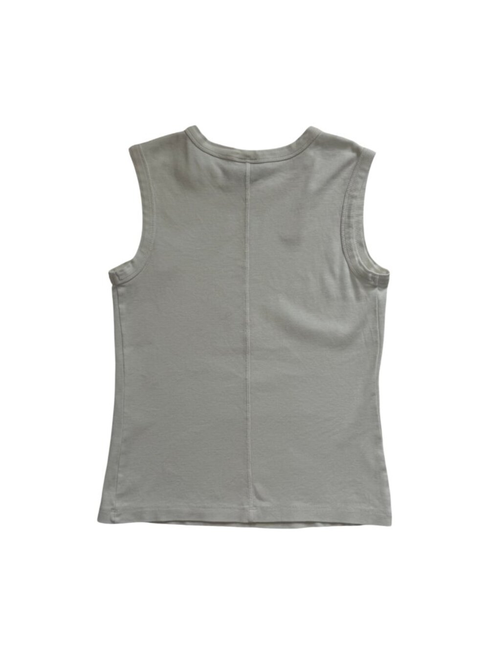 FLORE FLORE | "ESME" 100% COTTON TANK IN WHITE - Picture 5 of 5